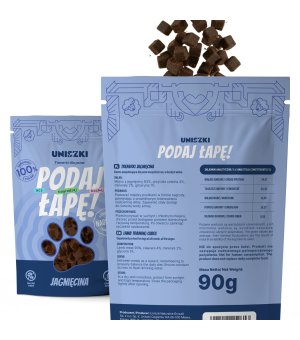 UNISZKI Trenerki Podaj Łapę Jagnięcina 90g