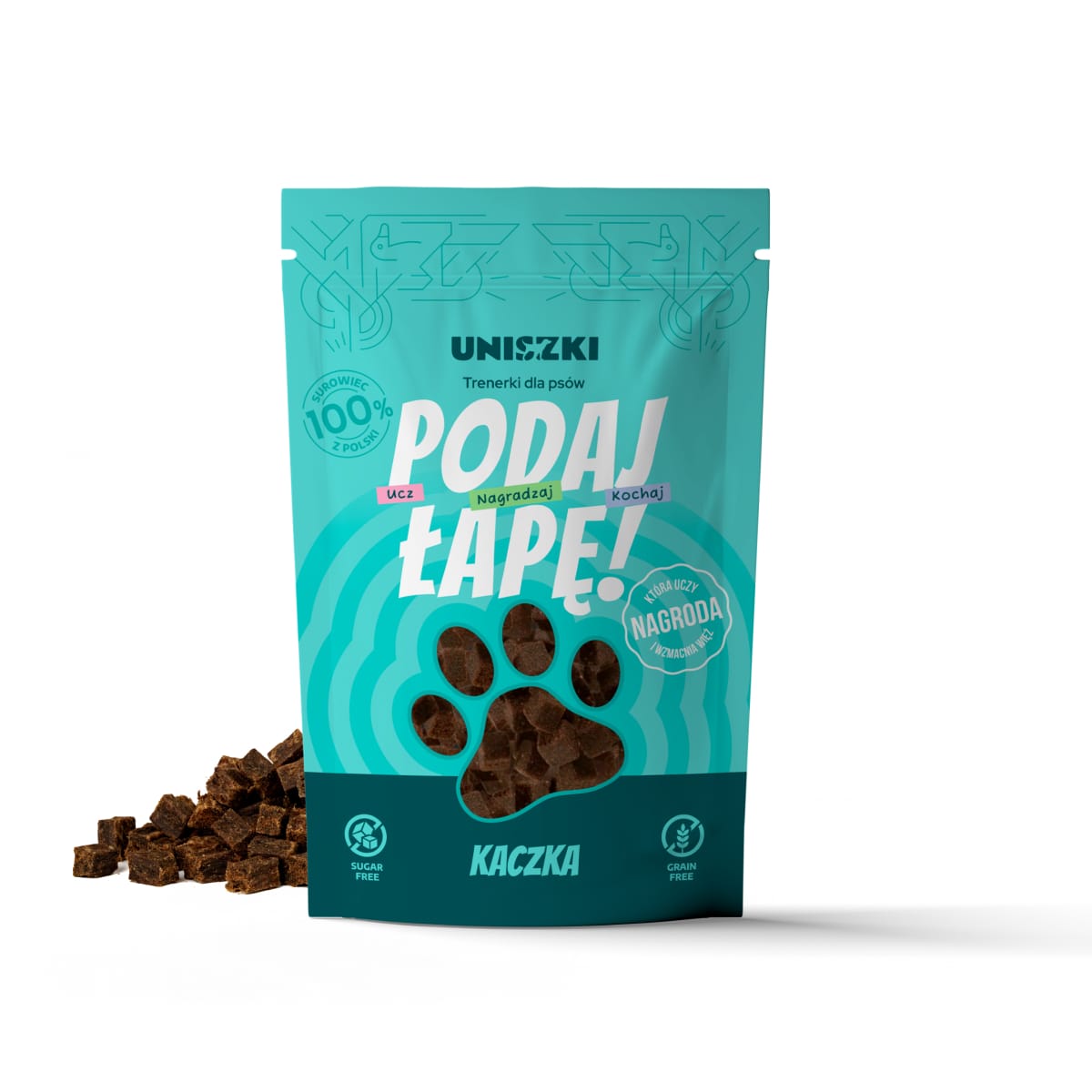 UNISZKI Trenerki Podaj Łapę Kaczka 90g