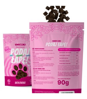 UNISZKI Trenerki Podaj Łapę Wołowina 90g