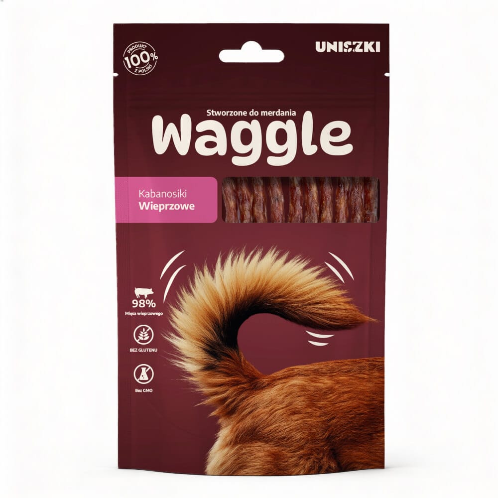 UNISZKI Waggle Kabanosiki Wieprzowe 60g