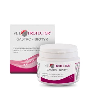 Vet Protector Gastro - Biotyk Forte - multibiotyk dla psów i kotów - opakowanie 60g