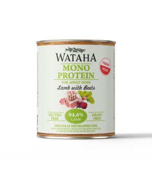 Wataha karma mokra Adult MONO Jagnięcina z Burakami 800g