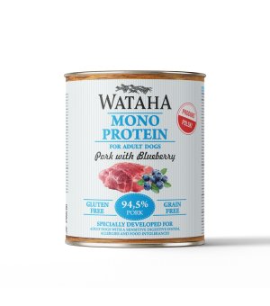 Wataha karma mokra Adult MONO Wieprzowina z Borówką Amerykańską 800g