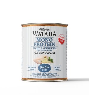 Wataha karma mokra Adult MONO Dorsz z Pasternakiem Light & Sterilised 800g