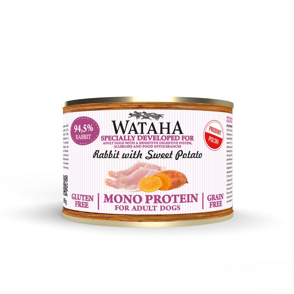 Wataha karma mokra Adult MONO Królik z Batatami 185g