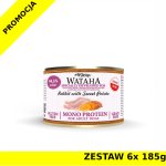 Wataha karma mokra dla psów dorosłych MONO Królik z Batatami ZESTAW 6x 185g