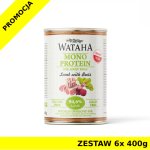 Wataha karma mokra dla psów dorosłych MONO Jagnięcina z Burakami ZESTAW 6x 400g