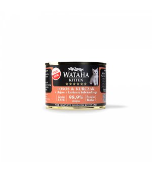Wataha karma mokra dla kociąt Hunt Łosoś z Kurczakiem 200g