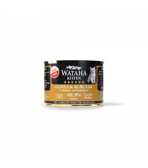 Wataha karma mokra dla kociąt Hunt Gęsina z Kurczakiem 200g