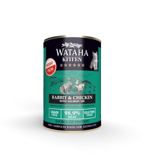 Wataha karma mokra dla kociąt Hunt Królik z Kurczakiem 400g