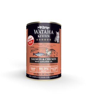 Wataha karma mokra dla kociąt Hunt Łosoś z Kurczakiem 400g