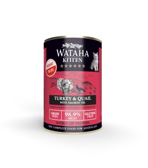 Wataha karma mokra dla kociąt Hunt Indyk z Przepiórką 400g