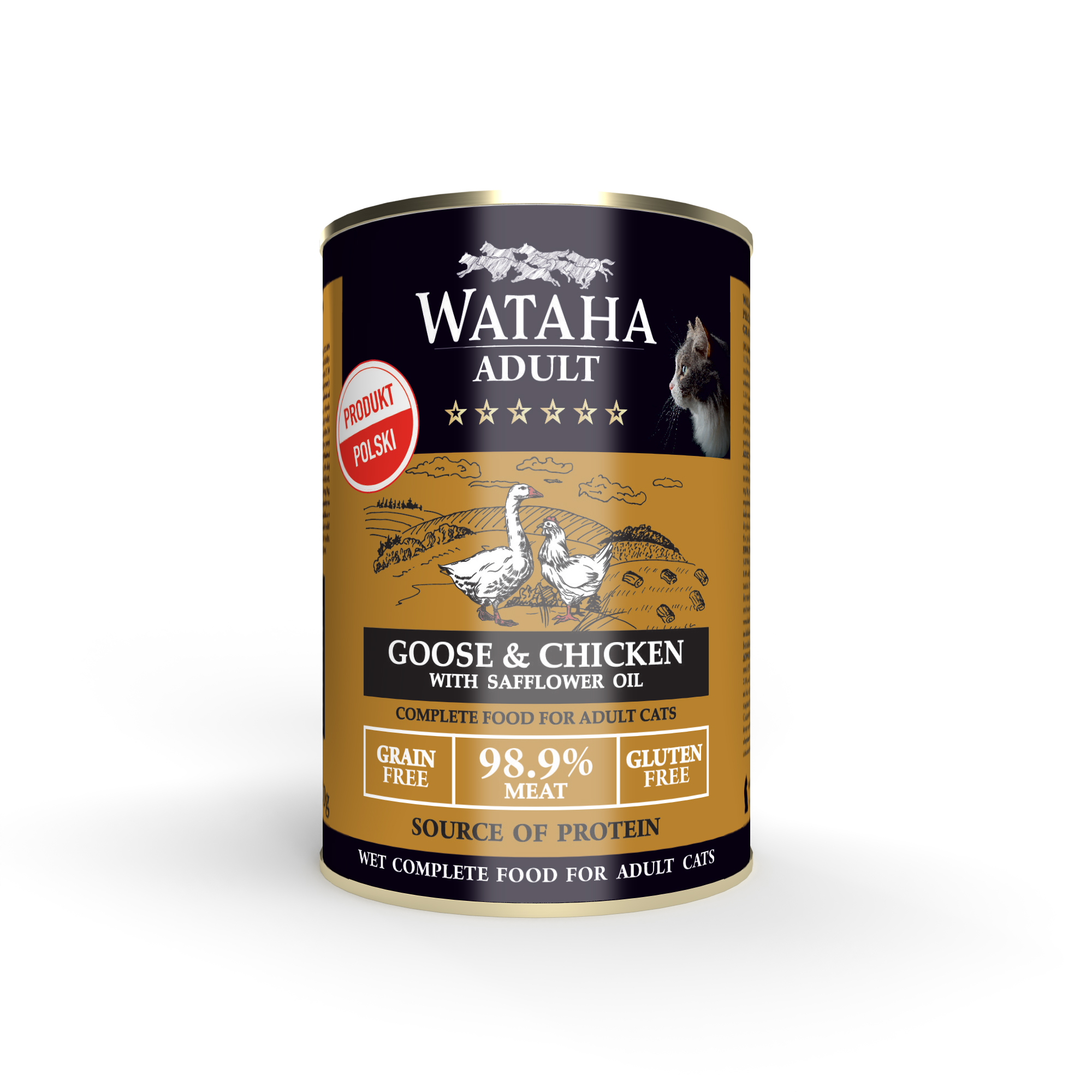 Wataha karma mokra dla kotów Hunt Gęsina z Kurczakiem 400g