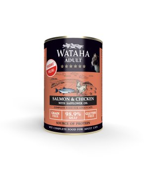 Wataha karma mokra dla kotów Hunt Łosoś z Kurczakiem 400g