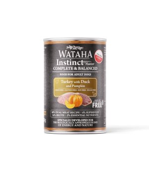 Wataha karma mokra dla psów dorosłych INSTINCT Indyk z Kaczką i Dynią 400g