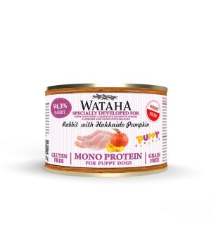 Wataha karma mokra dla szczeniąt MONO Królik z Dynią Hokkaido 185g