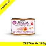 Wataha karma mokra dla szczeniąt MONO Królik z Dynią Hokkaido ZESTAW 6x 185g