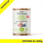 Wataha karma mokra dla szczeniąt MONO Jagnięcina z Borówką Amerykańską ZESTAW 6x 400g