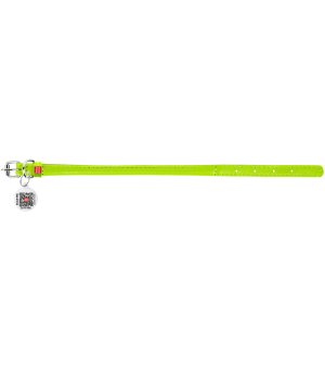 WAU DOG obroża GLAMOUR zielona M 39-47cm/10mm okrągła