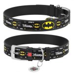 WAU DOG obroża skórzana BATMAN3 M 29-38cm/20mm