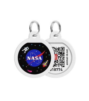 WAU DOG okrągła adresówka duża NASA