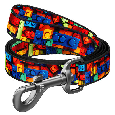 WAU DOG Smycz nylon Bloki S 3m / 15mm