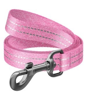 WAU DOG Smycz RE-COTTON Różowa M 3m / 20mm