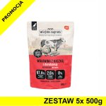 Wiejska Zagroda karma mokra dla psów dorosłych Wołowina z Kaczką 5x 500g ZESTAW
