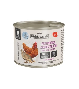 Wiejska Zagroda karma mokra KOT - Przepiórka z Kurczakiem 180g - edycja limitowana
