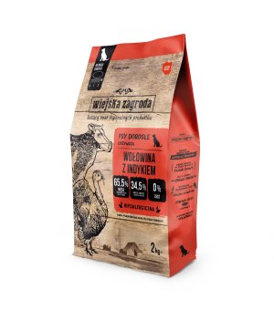 Wiejska Zagroda karma Wołowina z Indykiem 9kg
