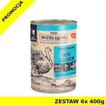 Wiejska Zagroda KOT - Indyk z łososiem ZESTAW  6x 400g