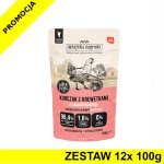 Wiejska Zagroda KOT karma mokra dla kotów dorosłych - Kurczak z Krewetkami i Walerianą 12x 100g ZESTAW