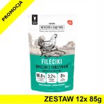Wiejska Zagroda KOT karma mokra dla kotów dorosłych - Fileciki Kurczak z Tuńczykiem 12x 85g ZESTAW