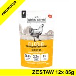 Wiejska Zagroda KOT karma mokra dla kotów dorosłych - Fileciki Kurczak 12x 85g ZESTAW