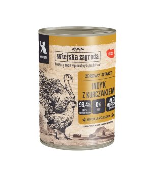 Wiejska Zagroda KOT - kitten Indyk kurczak 400g