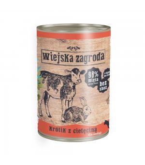 Wiejska Zagroda KOT - kitten królik cielęcina 400g