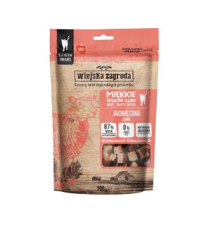 Wiejska Zagroda Przysmaki dla kota Miękkie Kąski Jagnięcina 100g
