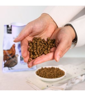 Wiejska Zagroda sucha karma dla kotów - Sterilised Kurczak z Przepiórką 800g