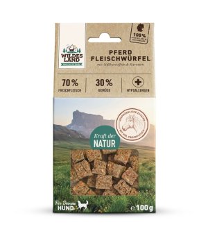 WILDES LAND DOG Pferd - przysmaki dla psów Konina 100g