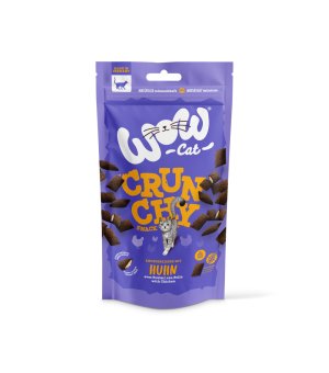 WOW Cat Crunchy Snack Huhn - chrupiące poduszeczki z kurczakiem 60g