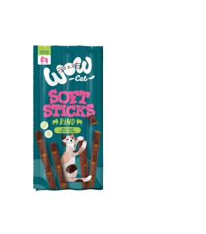 WOW Cat Soft Sticks Rind - Wołowina (6x5g)