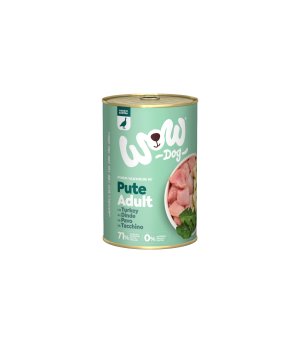 WOW Pute - karma dla psów dorosłych - Indyk z Cukinią i Mniszkiem Lekarskim 400g