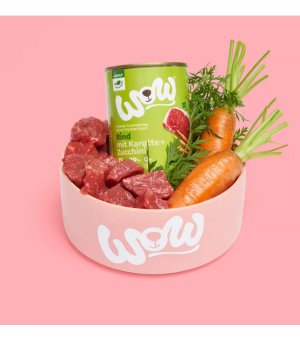 WOW Rind - karma dla psów dorosłych - Wołowina z Marchewką i Cukinią 400g