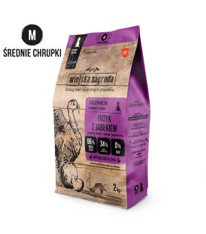 WYCOFYWANY Z OFERTY - Wiejska Zagroda karma indyk z jabłkiem 9kg (dla szczeniąt)