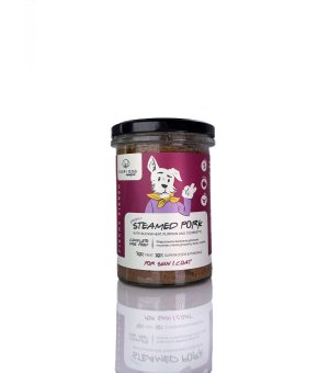 YOOPI Dog Superfoods mokra karma dla szczeniąt i psów dorosłych z gotowanej na parze Wieprzowiny 400g