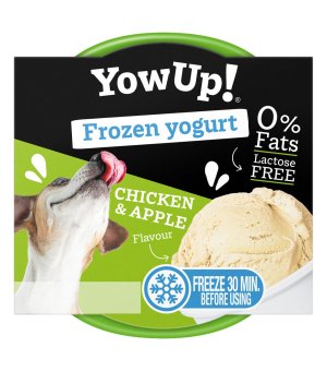 YOW UP! Jogurt do mrożenia o aromacie Kurczaka i Jabłka 110g - PSIE LODY