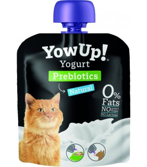 YOW UP! Jogurt naturalny dla kota z prebiotykami 85g