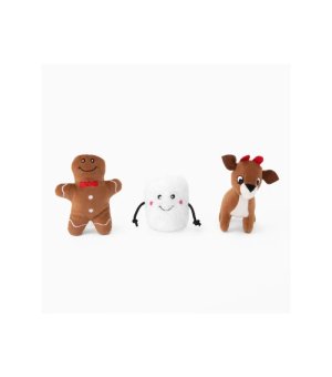 🎄🎁 ZIPPY PAWS 3-pak Świąteczni Przyjaciele 19cm