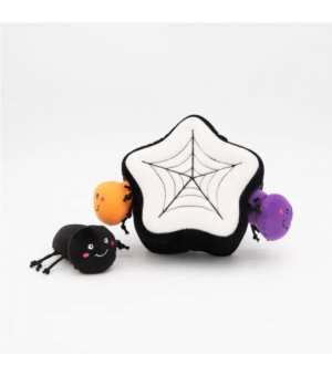 👻🕷 ZIPPY PAWS Pluszowa Norka Pajęczyna z Pajączkami