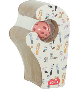 Zolux DRAPKA CHATOUILLE składana łapka z piłką i kocimiętką 4w1